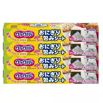 Лист для упаковки онигири Cookpur 25 см x 5 м x набор из 4 шт. [Оптовая закупка]