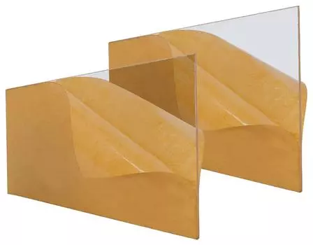 Лист прозрачного акрилового оргстекла Inkdotpot, прозрачная акриловая пластиковая оргстеклянная доска с защитной бумагой, проект для самостоятельного изготовления дисплея 3mm-2 Pack-6x12 чистый