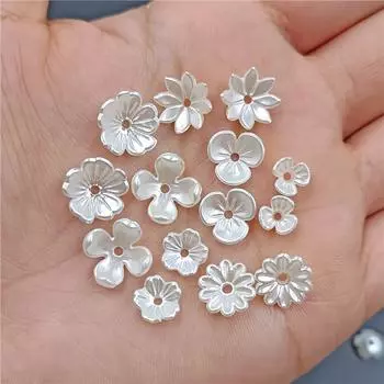 Листья 50/100 шт., ожерелье, браслет, серьги, белые бусины, акриловые подвески, искусственный жемчуг из АБС-пластика для самостоятельного изготовления ювелирных изделий, лепестков, аксессуаров Style 3