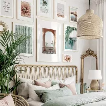 Листья алоэ, цветок, постер, архитектура, пейзаж, настенное искусство, коридор, растение, холст, картина, скандинавская картина для гостиной, домашний декор 21cm30cm NoFrame