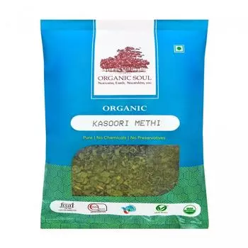 Листья органического Пажитника (100 г), Organic Kasoori Methi, Organic Soul