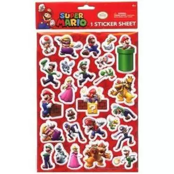 Лист с рельефными наклейками Super Mario (3D-стикер) [Элемент]