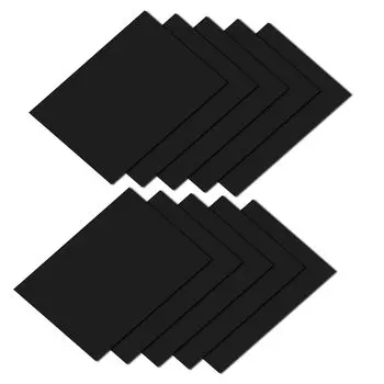 Лист вспененного ЭВА А4 толщиной 2 мм Лист губчатого ЭВА для рукоделия Украшения своими руками Mon amulette (Черный [10 шт.])