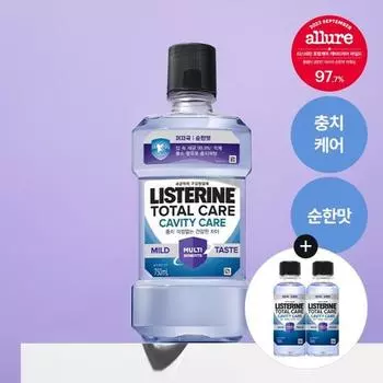 Listerine Total Care Cavity Care Мягкий уход за полостью рта 750 мл специальный (+2 100мл)