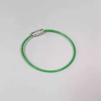 Листинг машина проволочного троса кольцо выставки брелок для ключей из нержавеющей стали 1.5 * 150mm чёрный