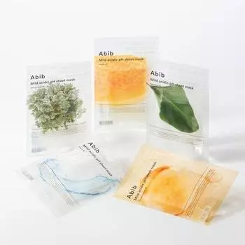 Листовая маска Avive Mildly Adic pH, 1 шт., 5 типов, выберите 1 Houttuynia cordata fit 1 piece