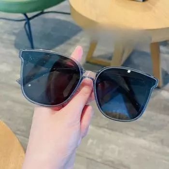 Листовые солнцезащитные очки для женщин, высококачественные солнцезащитные очки и солнцезащитные очки с защитой от ультрафиолета для мужчин, корейская версия, модный дымчато-серый цвет для вождения