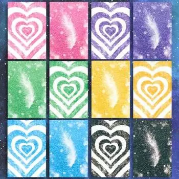Листы для переплета Heart Binder Sheet Poca Binder Sheet 6 Color Mix 120 Sheets Package, популярная корейская игра