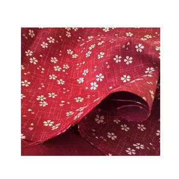 Листы в японском стиле Fujin Club с принтом «Сакура», ширина 108 см (1м, Красный)