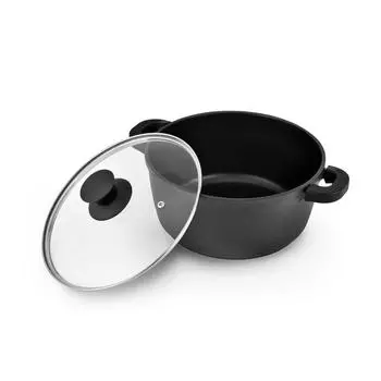 Литая алюминиевая кастрюля с антипригарным покрытием, 24 см Leon Kitchencook