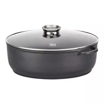Литая алюминиевая овальная кастрюля с крышкой 38 x 25 см Elo Alucast ref. 8284826