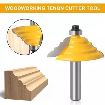 Литая фреза, износостойкая, высокая точность, термостойкая, хвостовик 8 мм, фреза для кромки двери шкафа, деревообработка 8*25.4mm