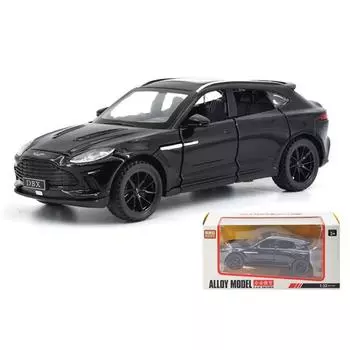 Литая модель автомобиля 1/32 Aston Martin DBX со звуком и светом, коллекционная миниатюрная детская машинка для мальчиков, игрушка в подарок на день рождения