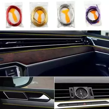 Литая отделка, суперзаменяемая эластичность, прямая гальваника, износостойкая, водонепроницаемая, гибкая, украшение автомобиля своими руками серебряный