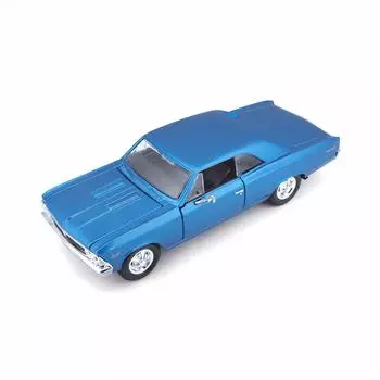 Литая под давлением модель игрушечного автомобиля Chevy Chevelle Blue Maisto 1966 года от Maisto SS396, - 31960-1/24 синий
