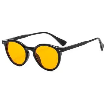 Literary And Retro Glasses Round Japanese And Korean Sunglasses, Sunglasses For Men And Women regular