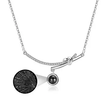 Литературная леди Я люблю тебя Ожерелье 520 Проекция Ожерелье 100 Языков Кулон Ожерелье Женщина