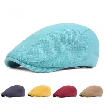 Литературная молодежная кепка-берет для мужчин и женщин с утиным язычком, весенняя и осенняя кепка-бейсболка, свежая ретро-шляпа, женская кепка с утиным язычком M56-58cm красный