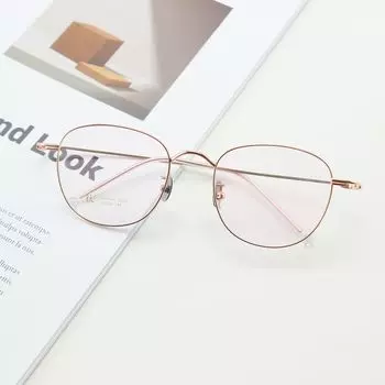 Литературная ретро титановая оправа, женские очки в полной оправе, Интернет-знаменитости, маленькая круглая оправа для очков в японском стиле