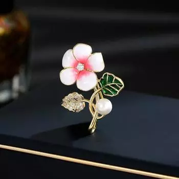 Литературный и свежий цветок, капающий маслом, маленькая брошь, женский кардиган, анти-свет, фиксированная булавка для одежды, универсальный корсаж, прилив