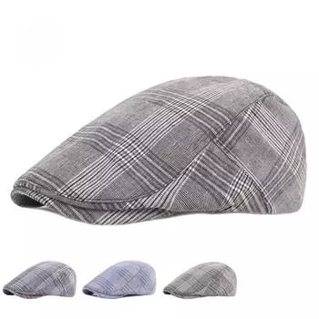 Литературный молодежный берет, шляпа с утиным языком для старика, ретро-повседневная шляпа, кепка для мужчин и женщин M56-58cm серый