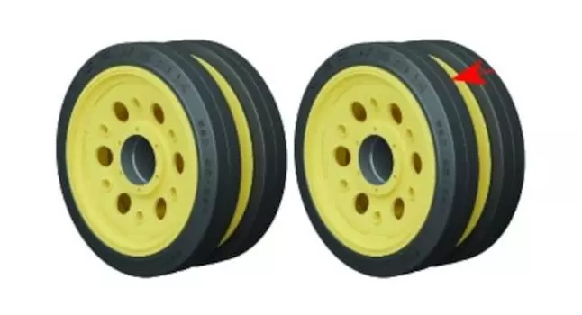 Lithocraft WW2 German Panzer III StuG III 95mm wide spare wheels with fixings Pattern V Plastic model parts LK350045 1/35 & (2 pieces) (Tank)