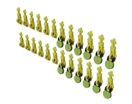 Lithocraft WW2 German Tank Turret Miscellaneous Box Latch Plastic Model Parts LK350011 1/35 (24 Pieces) (Tank)