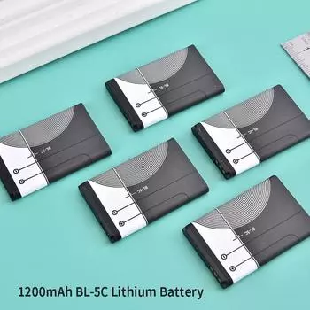 Литиевая батарея 1200 мАч Bl-5C для динамика карты аккумулятора мобильного телефона Nokia 1200Mah
