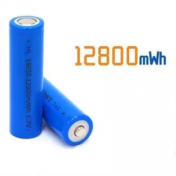 3.7V Высокая емкость 18650 12800mWh литиевая батарея для фонарика PowerBank Fan 12800mWh