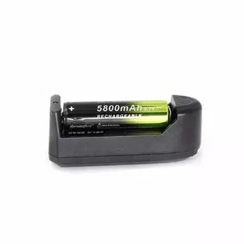 Литий-ионная аккумуляторная батарея емкостью 5800 мАч, 18650, 3,7 В и двойное интеллектуальное зарядное устройство
