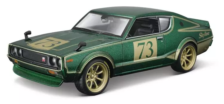 Литой автомобиль Maisto Nissan Skyline Maisto Nissan Skyline 32539 1/24 2000GT-R 1/24 2000GT-R зелёный