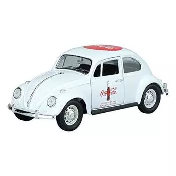Литой мини-автомобиль 1967 VW Beetle 100 лет Contour Scale Coca-Cola Celebrating Coca-Cola Bottle 1/24