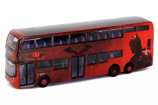 Литой мини-автомобиль Tiny City Enviro 500 MMC The Batman Double Decker Bus 1/110 12.8M Бэтмен