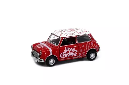 Литой мини-автомобиль Tiny City Mini Cooper Mk 1 Merry Christmas 1/50
