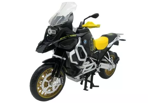 Литой мотоцикл DOYUSHA BMW R1250 GS желтый готовый продукт 1/12