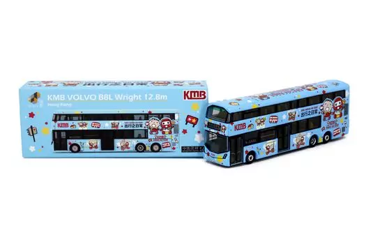 Литой под давлением мини-автомобиль Tiny City KMB Volvo B8L KMB x Minna no Taabo 1/110, 12,8 м (1A)