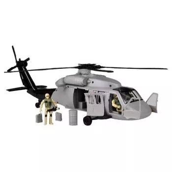 Литой под давлением вертолет Motor Max Black Hawk 540m78202, корейская игрушка