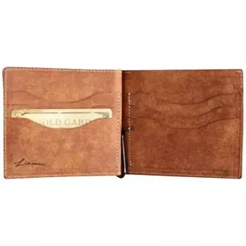 LITSTA Зажим для денег Camel итальянский кожаный кошелек минимального размера Сделано в Японии (пуэбло)