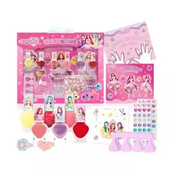 Little Bling Secret Jouju Star Goddess Mini Nail Manicure Play + Nail Coloring Play + Paper Doll Play Set, 6 Mini Nail Polishes + ...