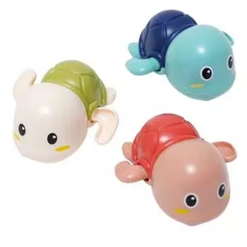 Little Cloud Toddler Bath Play Turtle Toy Set of 3, Korean Bath Toys