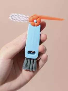 Little Crocodile 3-In-1 Lid Brush Insulated Mug Multifunctional Crevice Cleaning Brush Cup Mouth Mug Brush Kitchen Cleaning