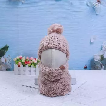 Полосатая шапка «Маленький дьявол», японская вязаная шапка для защиты ушей ручной работы, милая шапка с кошачьими ушками Children 45-50cm