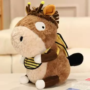 Little Donkey Plush Toy Cute Cute Doll Bee Donkey Doll Birthday Gift Doll 23cm0.19kg