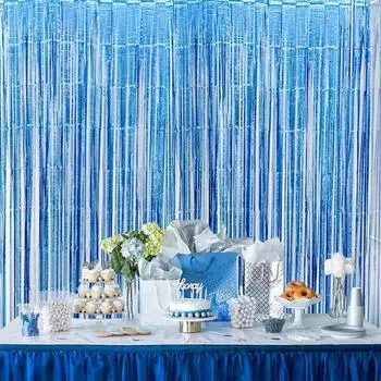 Little Mermaid Party Decoration Mermaid Wedding Decor 1st Birthday Party Wall Decor Kids Mermaid Party Supplies Baby Shower 1X2M