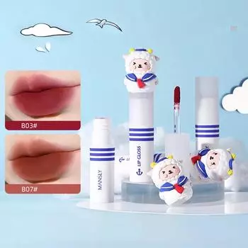 Little Sheep 3D Lip Glaze Velvet Matte Style Нишевая брендовая губная помада Стойкая Доступная Губная помада Для Женщин