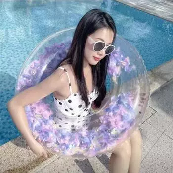 Little Shop Pink Donut/Glitter Heart Water Play/Swimming Очень большая трубка, меховая трубка, 1 шт., корейские водные развлечения