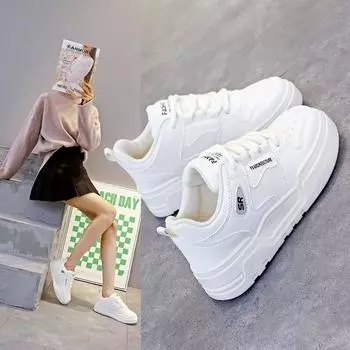 Маленькие белые туфли для студенток корейской версии весна и осень новые универсальные повседневные спортивные туфли для сноуборда ins single shoes 35 бежевый