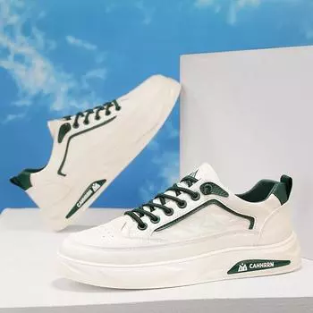 Маленькие белые туфли Мужская обувь Тренд Спортивный отдых Тренд Обувь Подростковая Мужская обувь для скейтборда 39