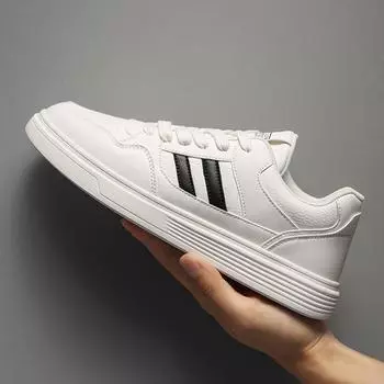 Little white shoes men s spring breathable low-top shoes 2025 new men s casual fashion board shoes versatile trend men s shoes 39 белый