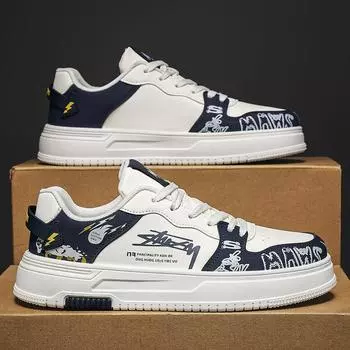 Little white shoes men s spring breathable sports and leisure niche design sense board shoes men s versatile thick-soled heightening men s shoe 39